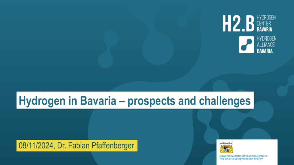 H2.B Zentrum Wasserstoff Bayern | Wasserstoff in Bayern: Perspektiven und Herausforderungen